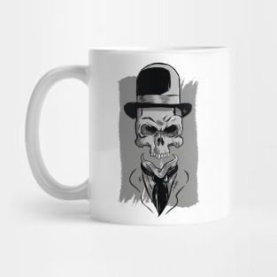 Skull wearing hat Mug